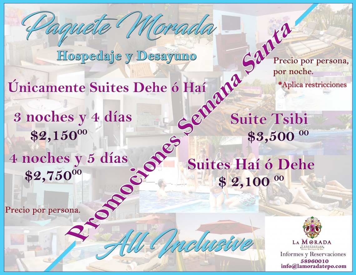 Promociones - Hotel La Morada Tepotzotlan Boutique & SPA - Tepotzotlan - México Promociones - Hotel La Morada Tepotzotlan Boutique & SPA - Tepotzotlan - México