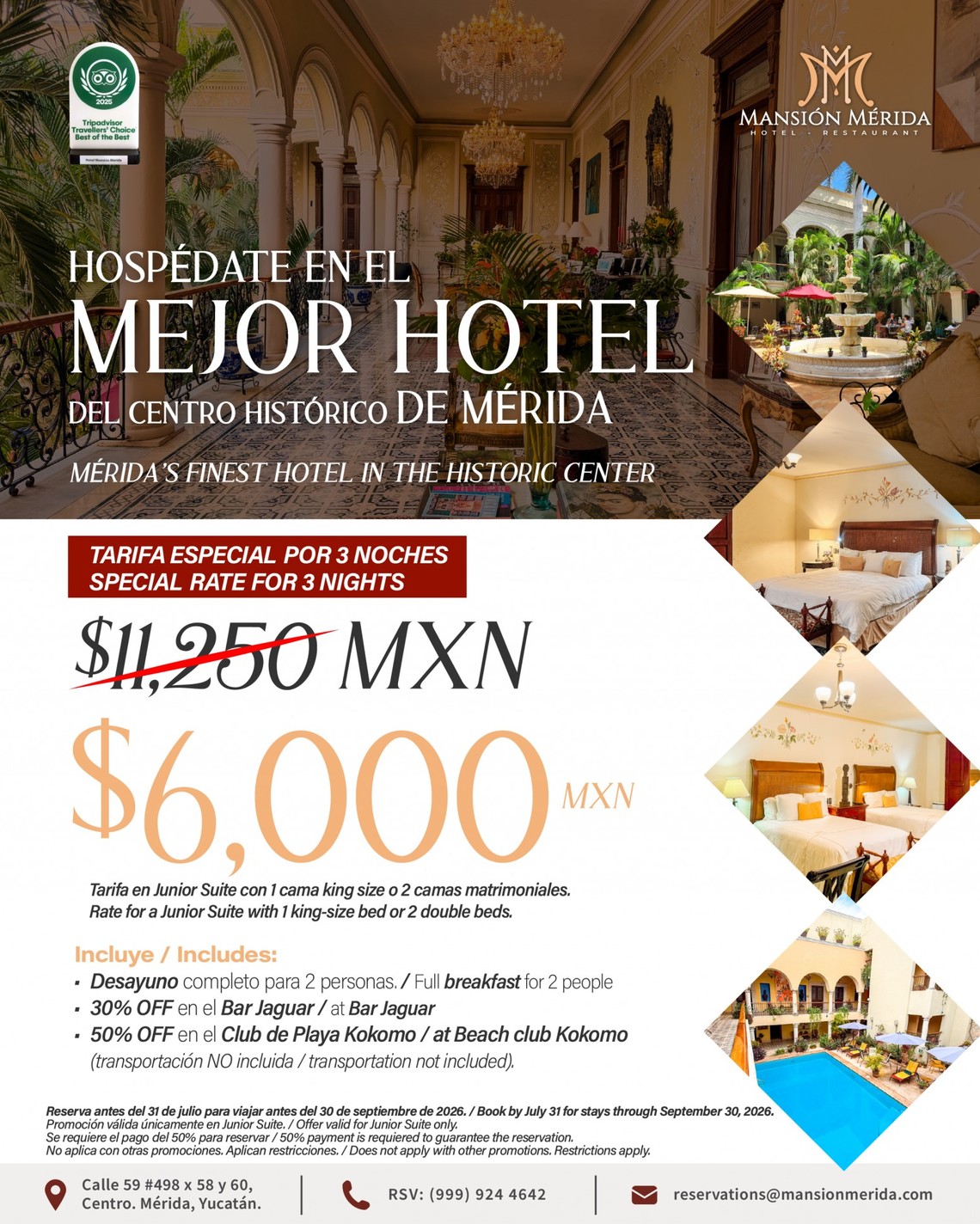 Mansión Mérida Hotel Boutique - Restaurante