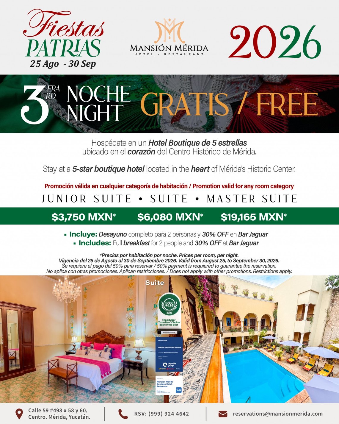 Mansión Mérida Hotel Boutique - Restaurante