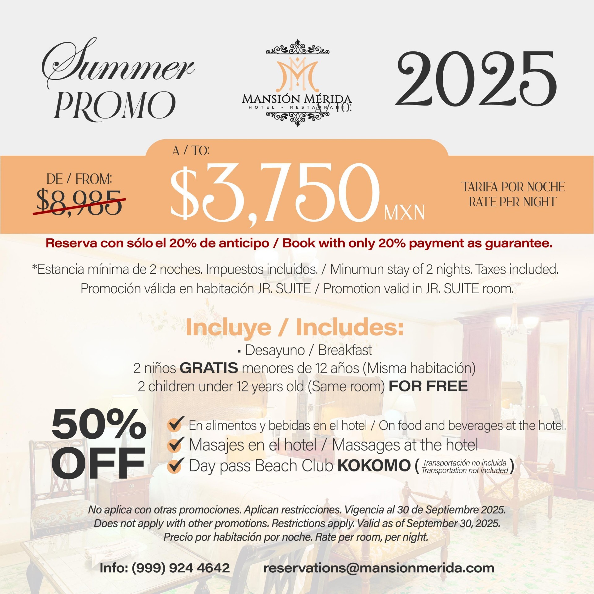 PROMOCIÓN VERANO 2025 - Junior Suite