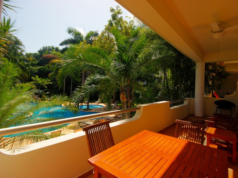 Palmar del Sol 1 recámara vista al jardín