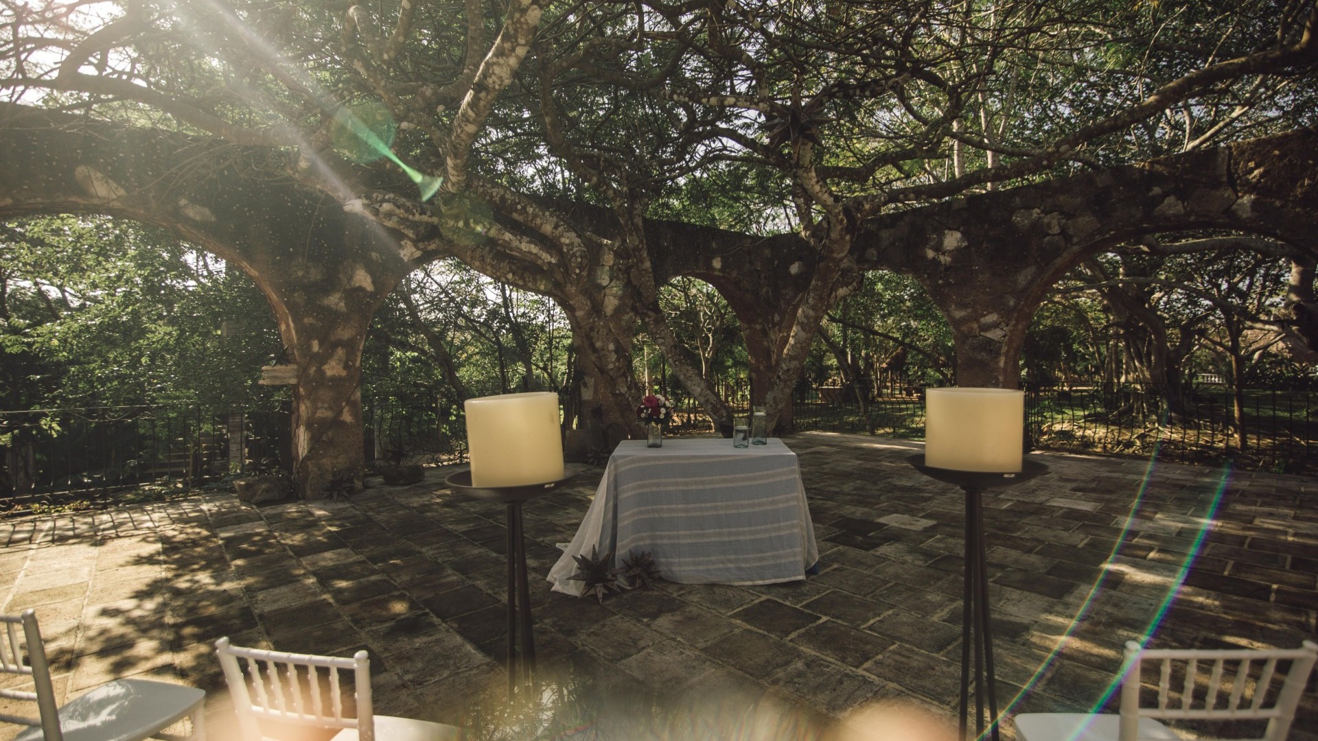 exterior de la hacienda selva maya