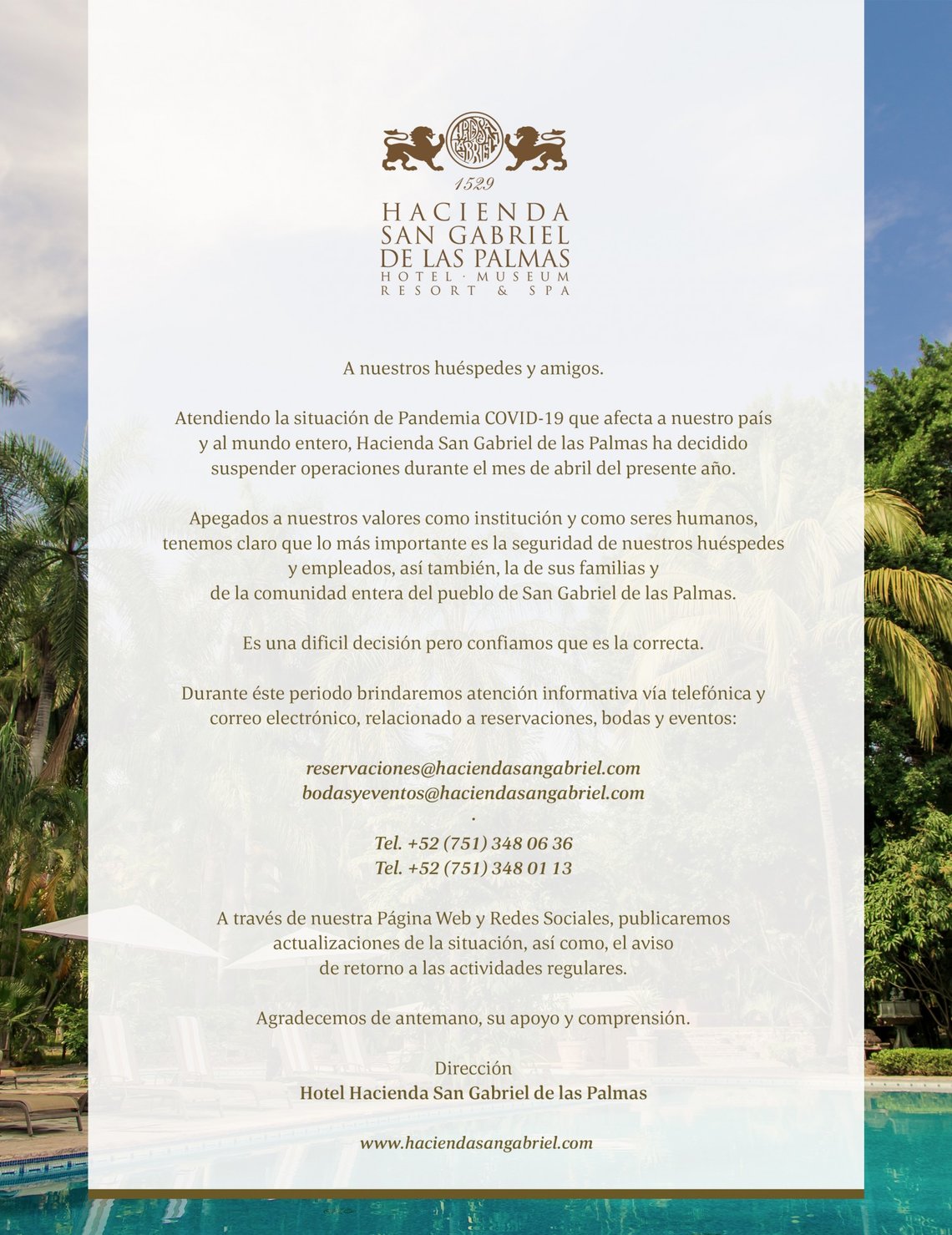 Hacienda San Gabriel de las Palmas Hacienda San Gabriel de las Palmas